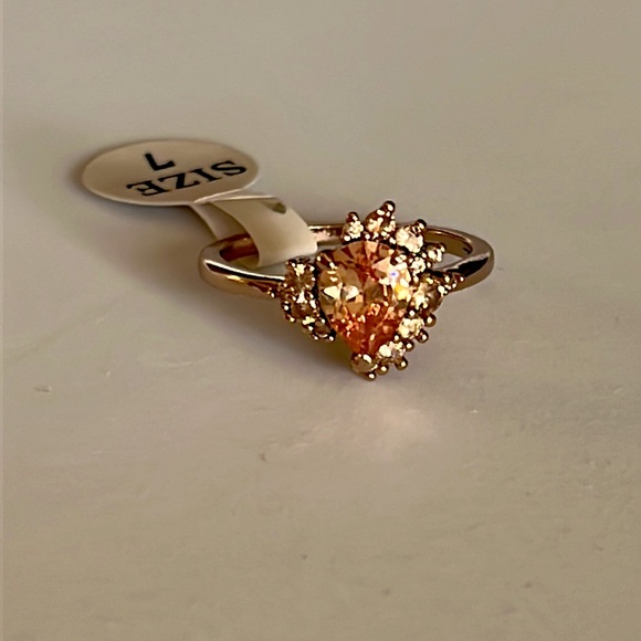 Morganite Rose Gold Ring sz7 - Picture 3 of 11